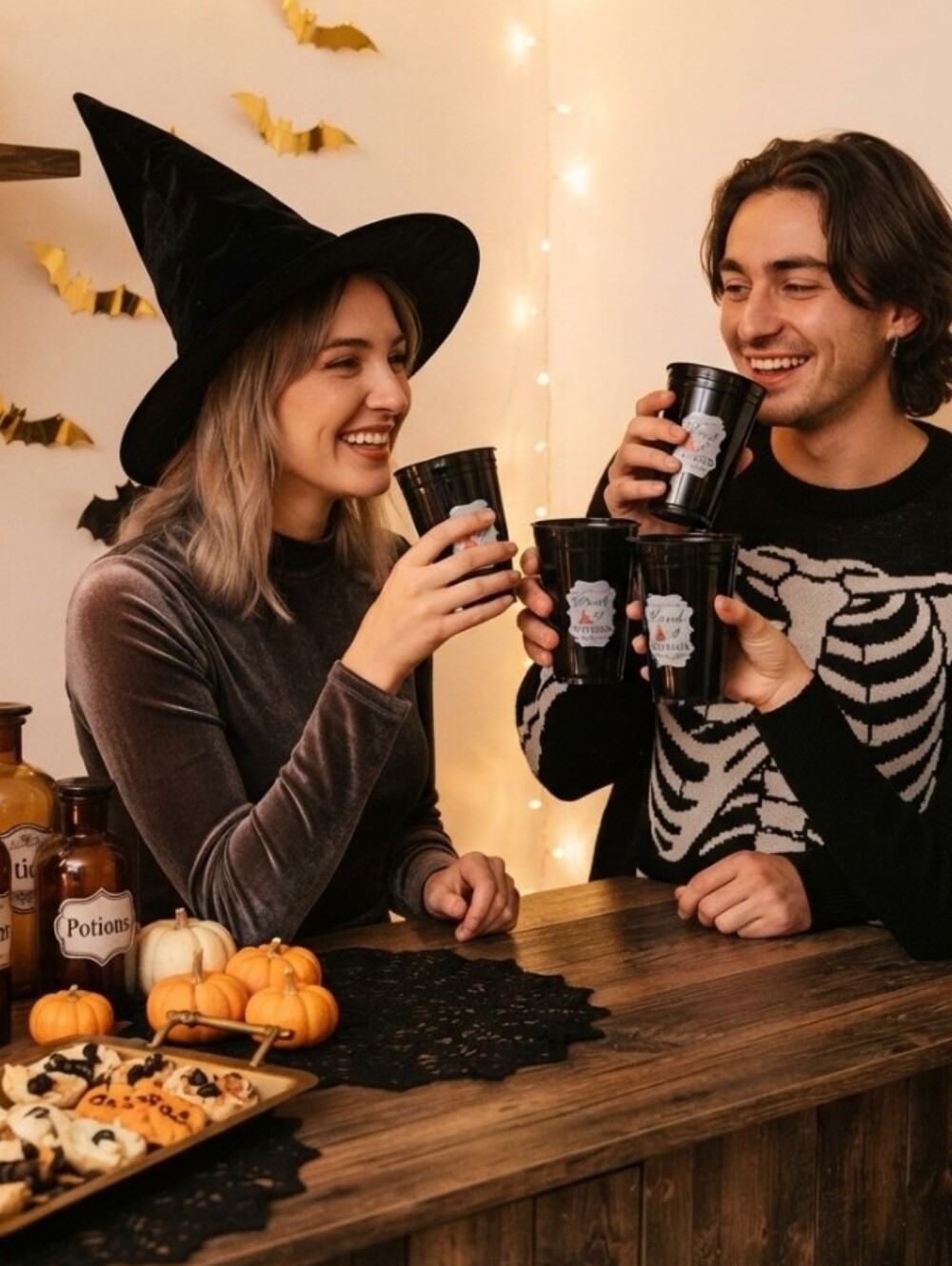 NWT 🎃 Pier 1 "Drink Up Witches" 16 PC Halloween Reusable Cups